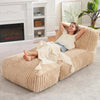L-Shaped Big 6 Feet Bean Bag Lounger with Memory Foam for Adults