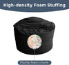 Giant Convertible Bean Bag Chair Extra Large Size With Memory Foam Filler, Folds From Chair To Mattress
