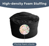 Giant Convertible Bean Bag Chair Extra Large Size With Memory Foam Filler, Folds From Chair To Mattress
