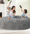 Giant Bean Bag Chair 6 Feet Liner Pattern With Filler - Grey