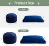 Giant Convertible Bean Bag Chair Large Size With Memory Foam Filler, Folds From Chair To Mattres