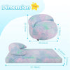 Bean Bag Chair Bed for Kids, Convertible Fairy and Dinosaur Bean Bag Folds from Lazy Chair to Floor Mattress Bed