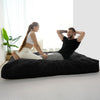 Giant Convertible Bean Bag Chair Extra Large Size With Memory Foam Filler, Folds From Chair To Mattress
