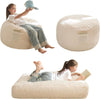 Bean Bag Chair Bed for Kids, Convertible Bean Bag Folds from Lazy Chair to Floor Mattress Bed