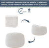 Giant Bean Bag Chair Bed for Adults, Convertible Beanbag Folds from Lazy Chair to Floor Mattress Bed