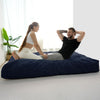 Giant Convertible Bean Bag Chair Extra Large Size With Memory Foam Filler, Folds From Chair To Mattress