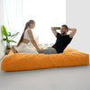 Giant Convertible Bean Bag Chair Extra Large Size With Memory Foam Filler, Folds From Chair To Mattress