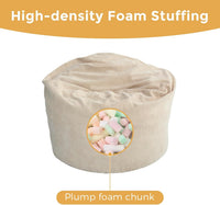 Giant Convertible Bean Bag Chair Extra Large Size With Memory Foam Filler, Folds From Chair To Mattress