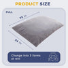 3 in 1 Bean Bag Chair, Giant Bean Bag Sofa Bed, Floor Mattress with High-Density Foam Filling, Bean Bag Chair for Adult