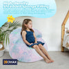 Bean Bag Chair Bed for Kids, Convertible Fairy and Dinosaur Bean Bag Folds from Lazy Chair to Floor Mattress Bed