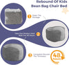Bean Bag Chair Bed for Kids, Convertible Bean Bag Folds from Lazy Chair to Floor Mattress Bed