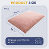 3 in 1 Bean Bag Chair, Giant Bean Bag Sofa Bed, Floor Mattress with High-Density Foam Filling, Bean Bag Chair for Adult