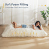 3 in 1 Bean Bag Chair, Giant Bean Bag Sofa Bed, Floor Mattress with High-Density Foam Filling, Bean Bag Chair for Adult