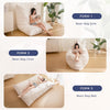 3 in 1 Bean Bag Chair, Giant Bean Bag Sofa Bed, Floor Mattress with High-Density Foam Filling, Bean Bag Chair for Adult