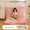 3 in 1 Bean Bag Chair, Giant Bean Bag Sofa Bed, Floor Mattress with High-Density Foam Filling, Bean Bag Chair for Adult