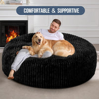 Giant Bean Bag Chair 6 Feet Liner Pattern With Filler - Grey