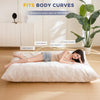 3 in 1 Bean Bag Chair, Giant Bean Bag Sofa Bed, Floor Mattress with High-Density Foam Filling, Bean Bag Chair for Adult