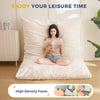 3 in 1 Bean Bag Chair, Giant Bean Bag Sofa Bed, Floor Mattress with High-Density Foam Filling, Bean Bag Chair for Adult