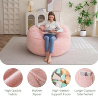 Giant Convertible Bean Bag Chair Large Size With Memory Foam Filler, Folds From Chair To Mattres