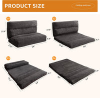 Giant Bean Bag Chair & Bed – Foldable Bean Bag Couch for Adults with Removable Faux Fur Cover