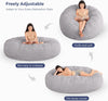 Giant Bean Bag Chair 6 Feet Fluffy and Large With Filler