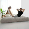 Giant Convertible Bean Bag Chair Extra Large Size With Memory Foam Filler, Folds From Chair To Mattress