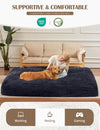 Giant Convertible Bean Bag Chair 6ft Size With Memory Foam Filler, Folds From Chair To Mattress- Light Black