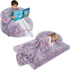 Bean Bag Chair Bed for Kids, Convertible Fairy and Dinosaur Bean Bag Folds from Lazy Chair to Floor Mattress Bed