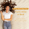 Giant Convertible Bean Bag Chair Extra Large Size With Memory Foam Filler, Folds From Chair To Mattress