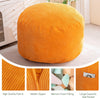 Giant Convertible Bean Bag Chair Large Size With Memory Foam Filler, Folds From Chair To Mattres