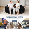 Giant Bean Bag Chair 6 Feet Liner Pattern With Filler - Grey