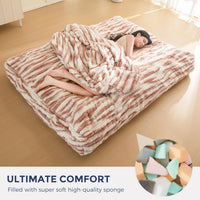 Giant Bean Bag Chair Bed for Adults, Convertible Beanbag Folds from Lazy Chair to Floor Mattress Bed