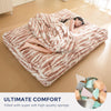 Giant Bean Bag Chair Bed for Adults, Convertible Beanbag Folds from Lazy Chair to Floor Mattress Bed