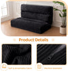 Giant Bean Bag Chair & Bed – Foldable Bean Bag Couch for Adults with Removable Faux Fur Cover