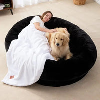 6ft Large Human Dog Bean Bag Bed With Blanket