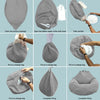 4ft Large Linen Bean Bag Chair (Fillers are Included)