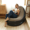 Adult Size Bean Bag Chair With Footrest - Inflatable