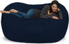 Huge Bean Bag Sofa 7 Feet With Memory Foam Filler - Navy Blue
