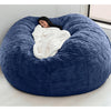 Giant 6ft Fur Bean Bag Round ( Fillers are included- Complete Set)