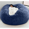Large 5ft Fur Bean Bag Round ( Fillers are included- Complete Set)