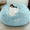 Large 5ft Fur Bean Bag Round ( Fillers are included- Complete Set)