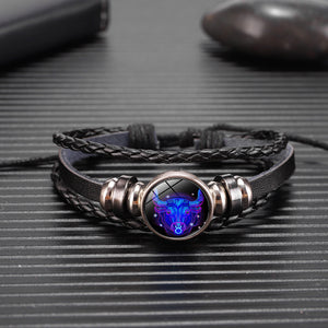 Zodiac Constellation Bracelet Braided Design Bracelet For Men Women Kids - BRANDNMART