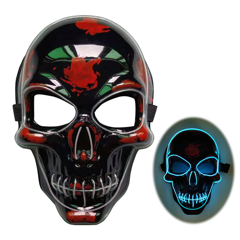 Halloween Skeleton LED Glow Scary Mask - BRANDNMART