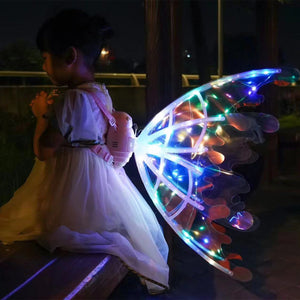 Girls Electrical Butterfly Wings With Lights Glowing