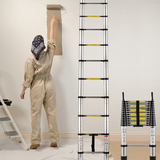 Compact Telescoping Attic Access Folding Ladder Loft Stairs - BRANDNMART