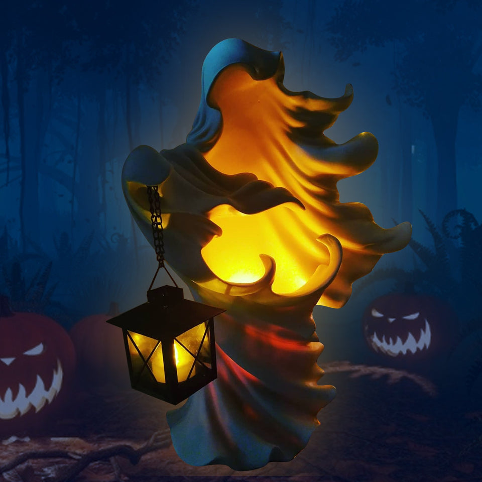 Resin Ghost Sculpture Bogeyman Halloween - BRANDNMART