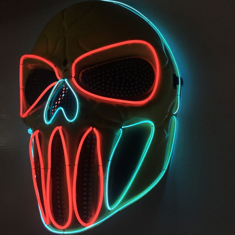 Scary Halloween Led Purge Mask - BRANDNMART