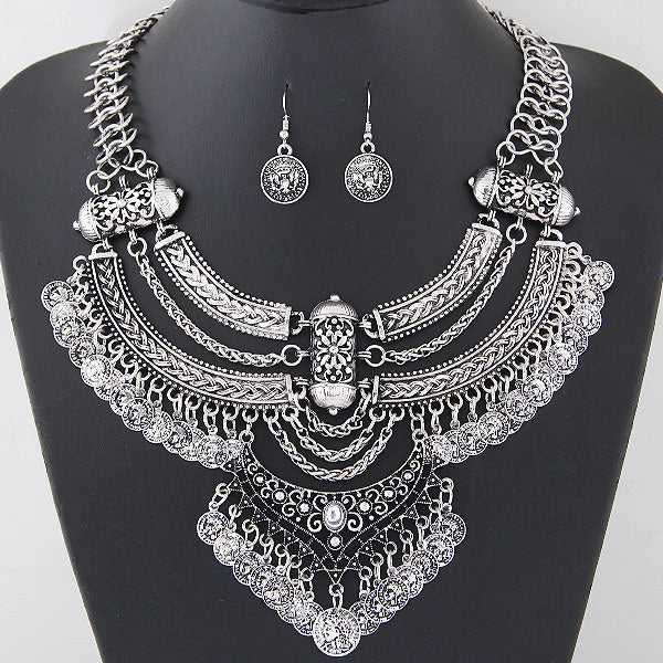 Alloy Diamond Crystal Necklace - BRANDNMART