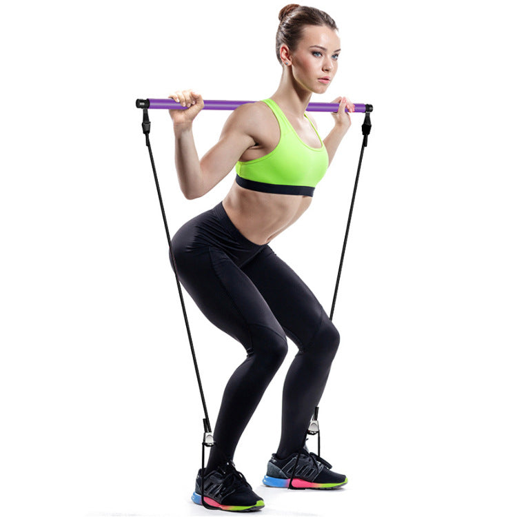 Pilates Bar, Yoga Bar, Fitness Body, Yoga, Slimming, Pilates Bar, Tension Bar, Multifunctional Abdomen And Chest Expander - BRANDNMART