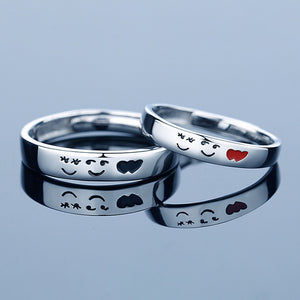 Silver Boys And Girls Wedding Customized Rings Valentine's Day Gifts - BRANDNMART